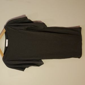 Dark grey knit dress